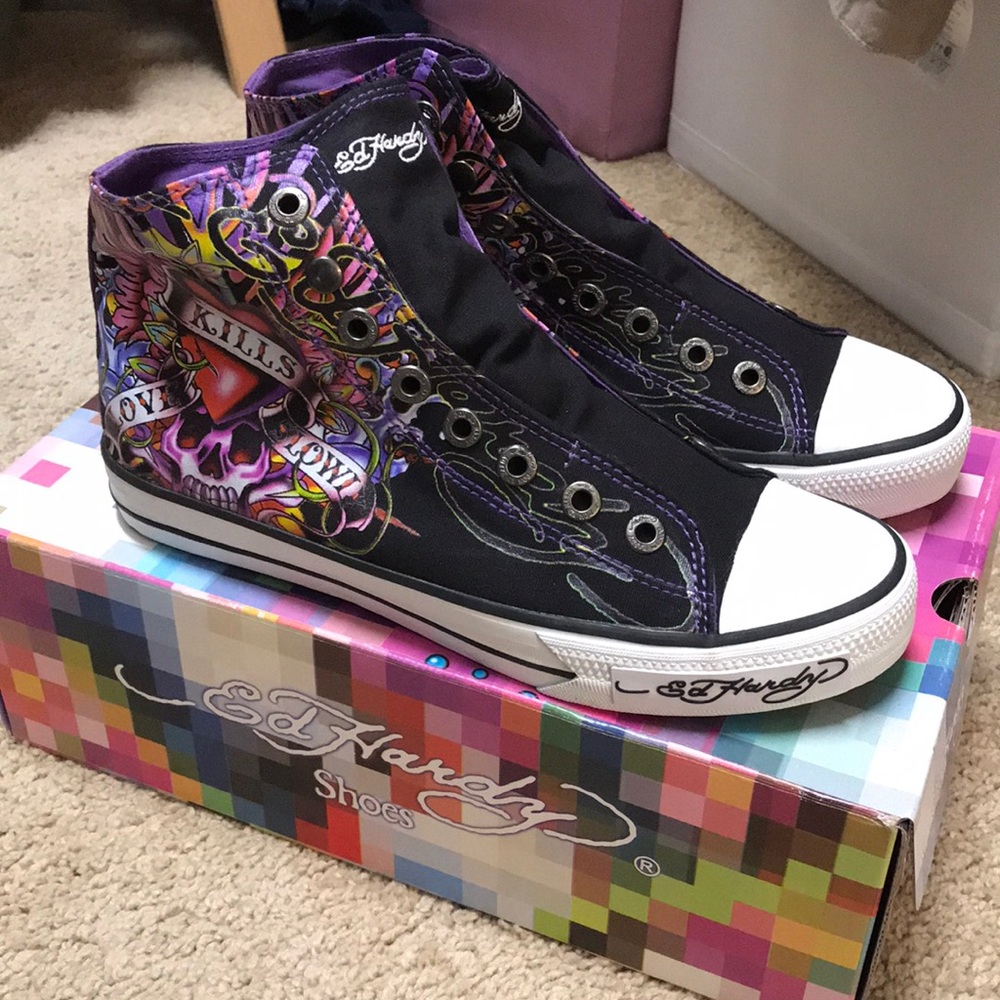 Ed Hardy Highrise Sneakers - New